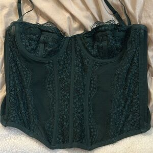 Urban Outfitters Dark Teal Corset